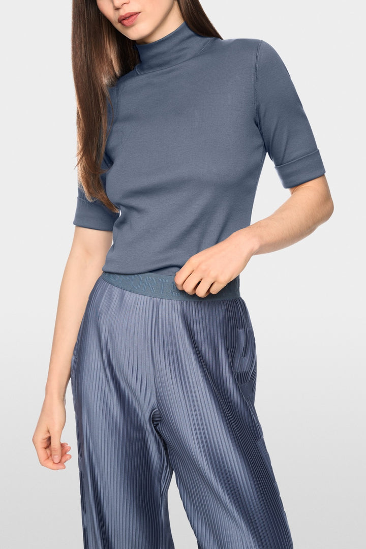 3/4-Sleeve Turtleneck Top