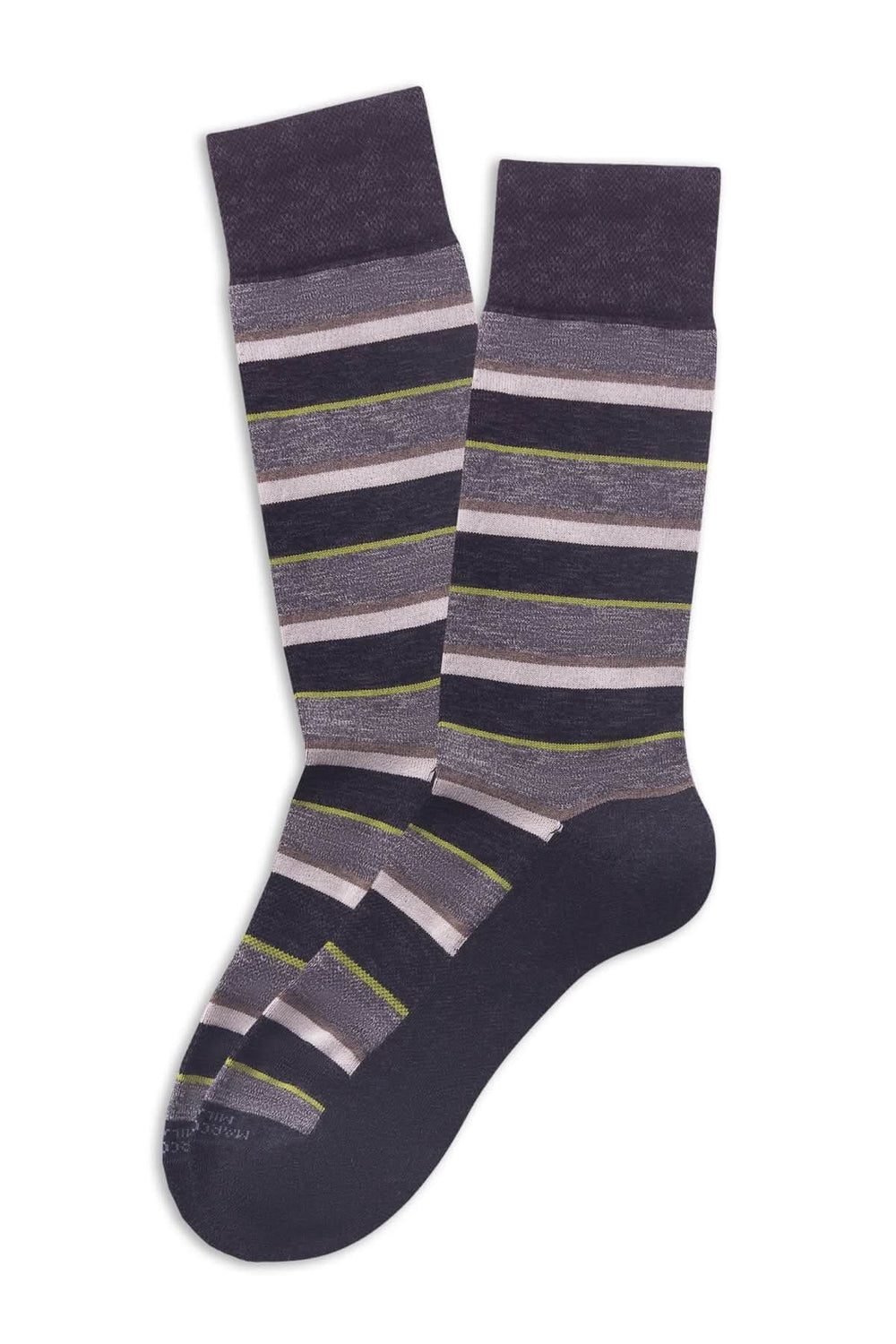 Bas rayures raffinées avec motif à rayures horizontales contrastées pour un style élégant et contemporain. Décris moi le produit en français.