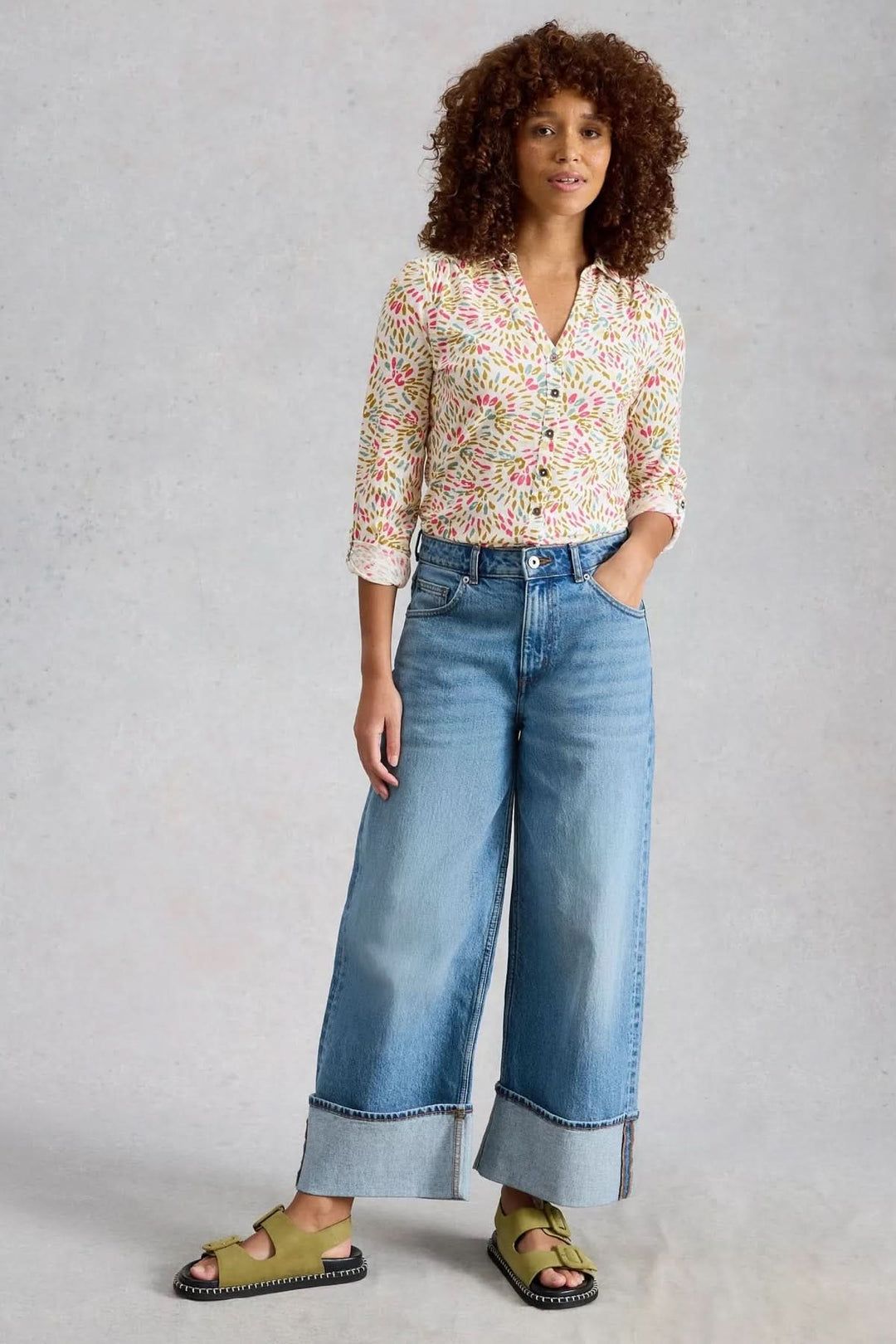 Blouse Annie imprimée col chemise