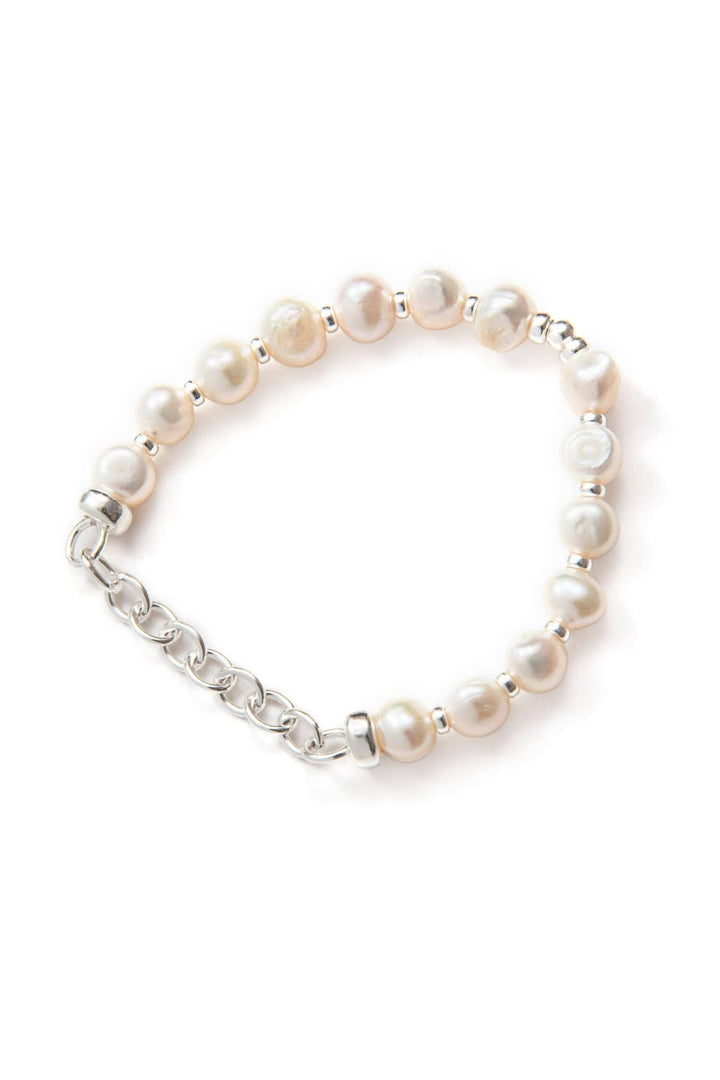 Bracelet argent avec perles d&