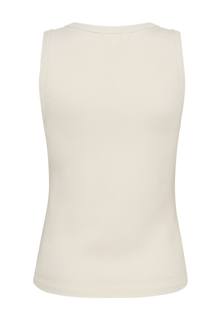 Camisole Nikkia en viscose douce, vue arrière, col en V, élégante et confortable.