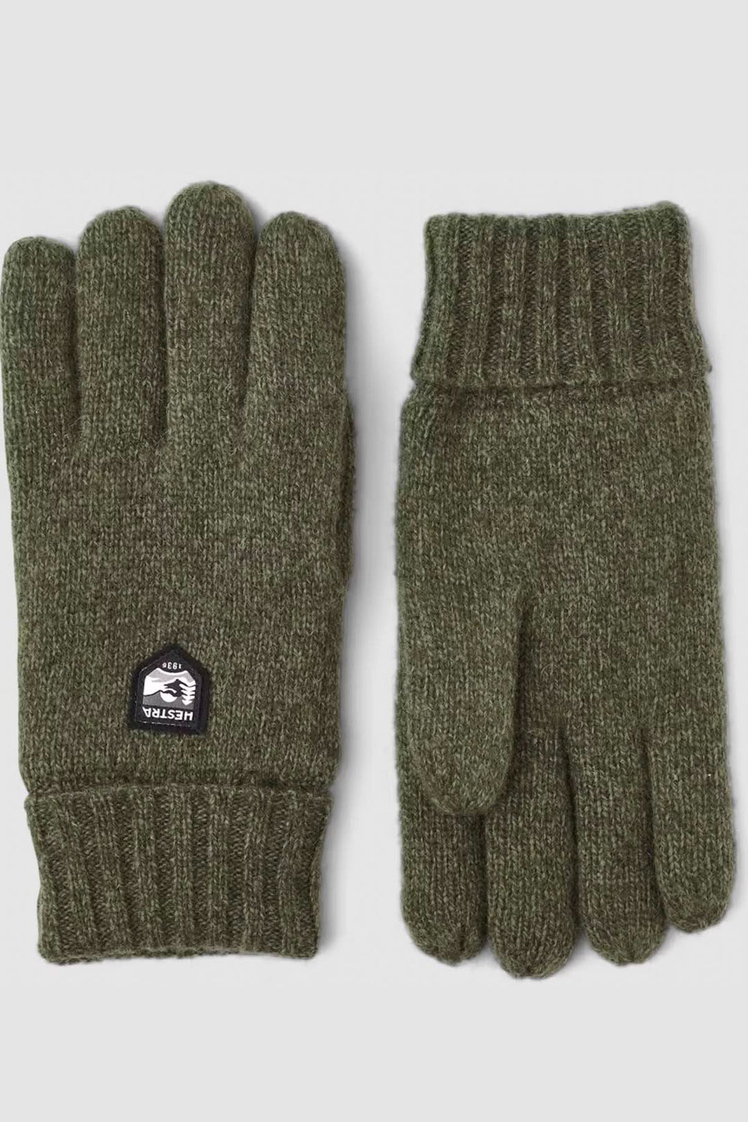Gants en laine Shetland vert olive, doublés avec isolation Thinsulate, résistants à l&