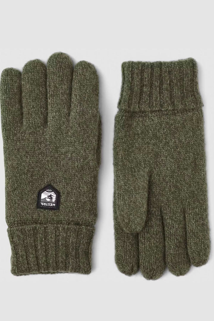 Gants en laine Shetland vert olive, doublés avec isolation Thinsulate, résistants à l&
