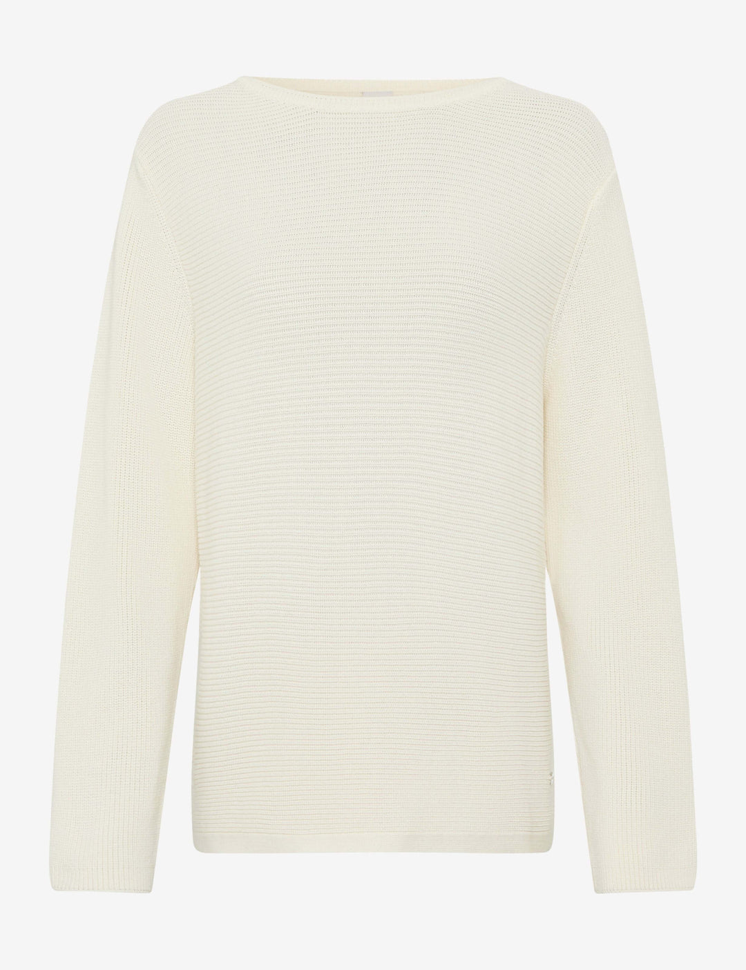 Chandail en maille texturée LESLEY, manches longues et col bateau, style moderne et élégant pour toutes occasions.