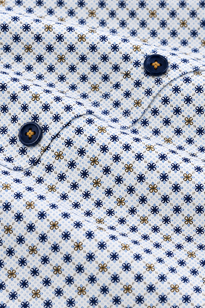 Chemise sport imprimée géométrique