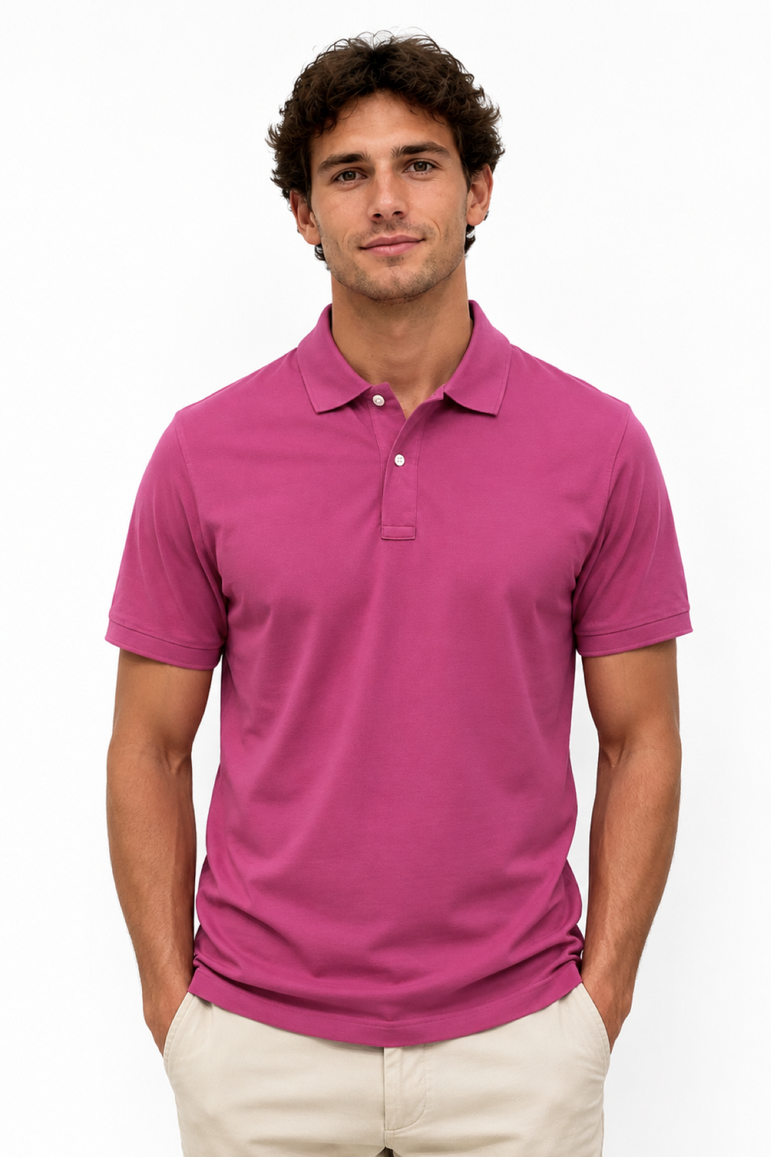 Polo piqué à manches courtes
