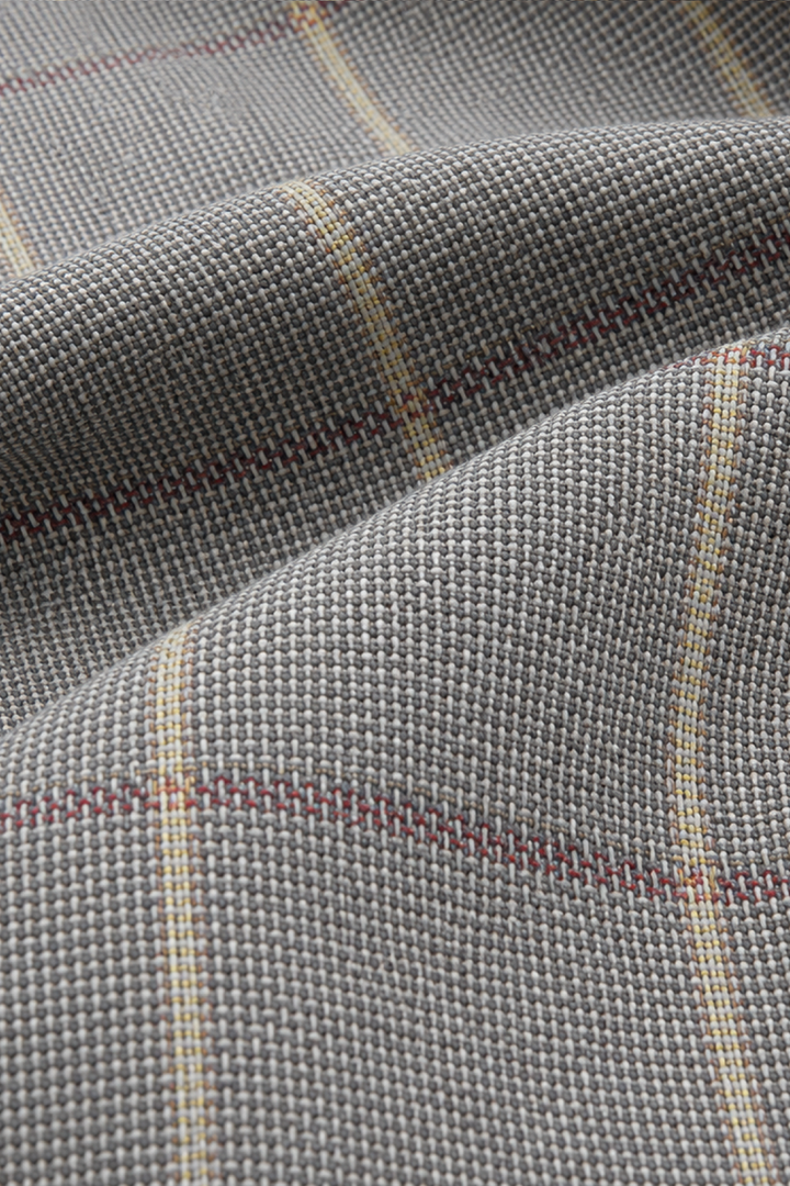 Windowpane-check jacket