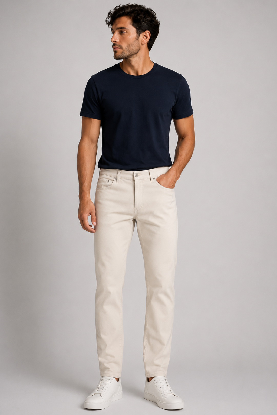 Pantalon ajusté longueur cheville