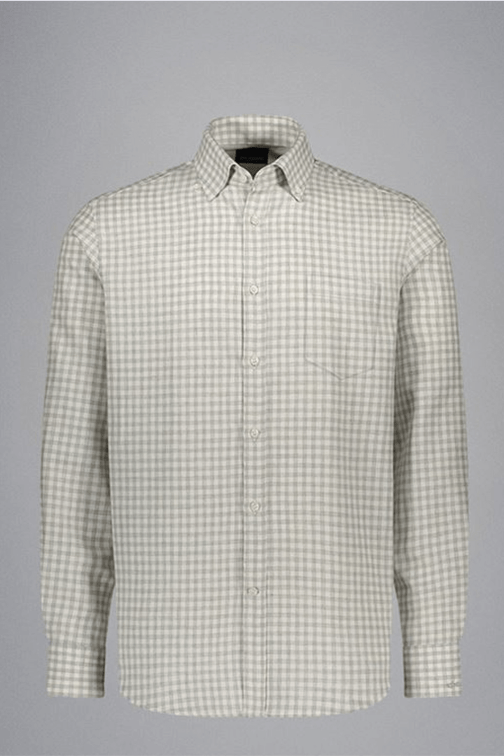 Chemise en flanelle à carreaux fins, douce et élégante, idéale pour la saison froide.