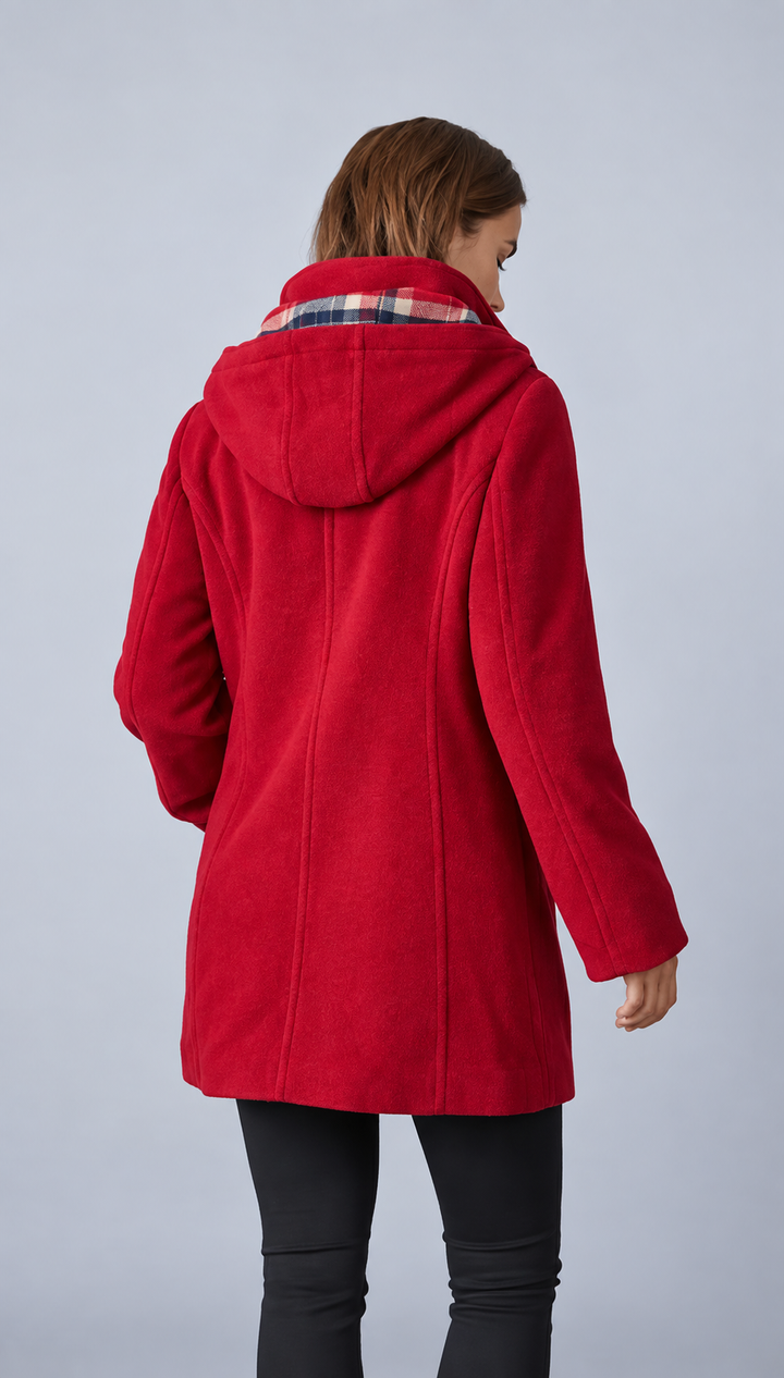 Hooded duffle coat