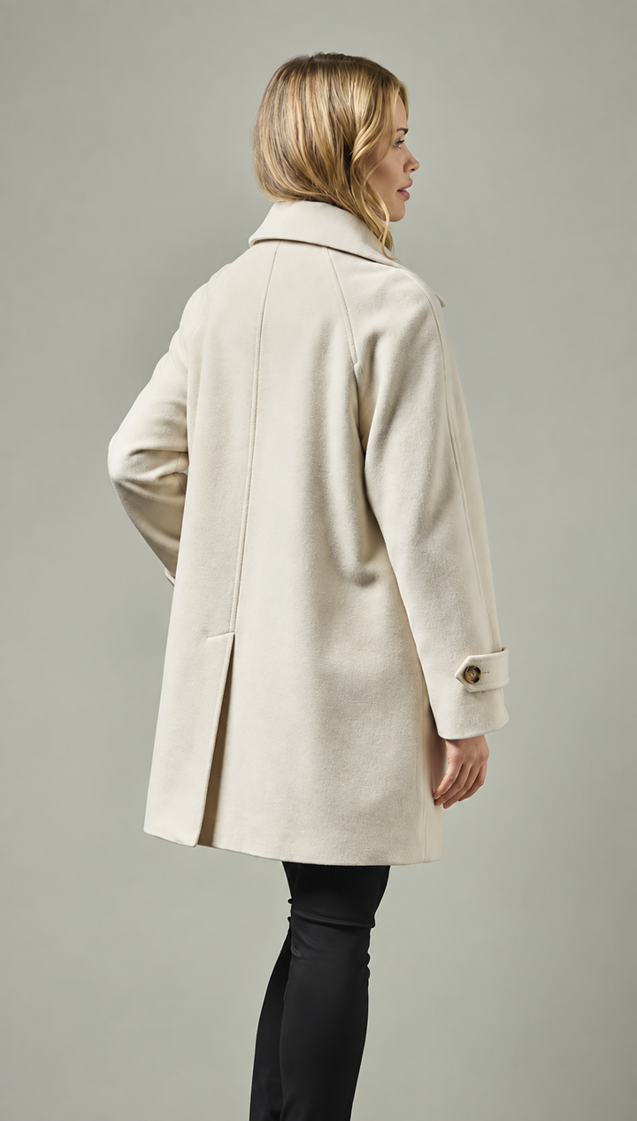 Mid-Length Buttoned Coat
