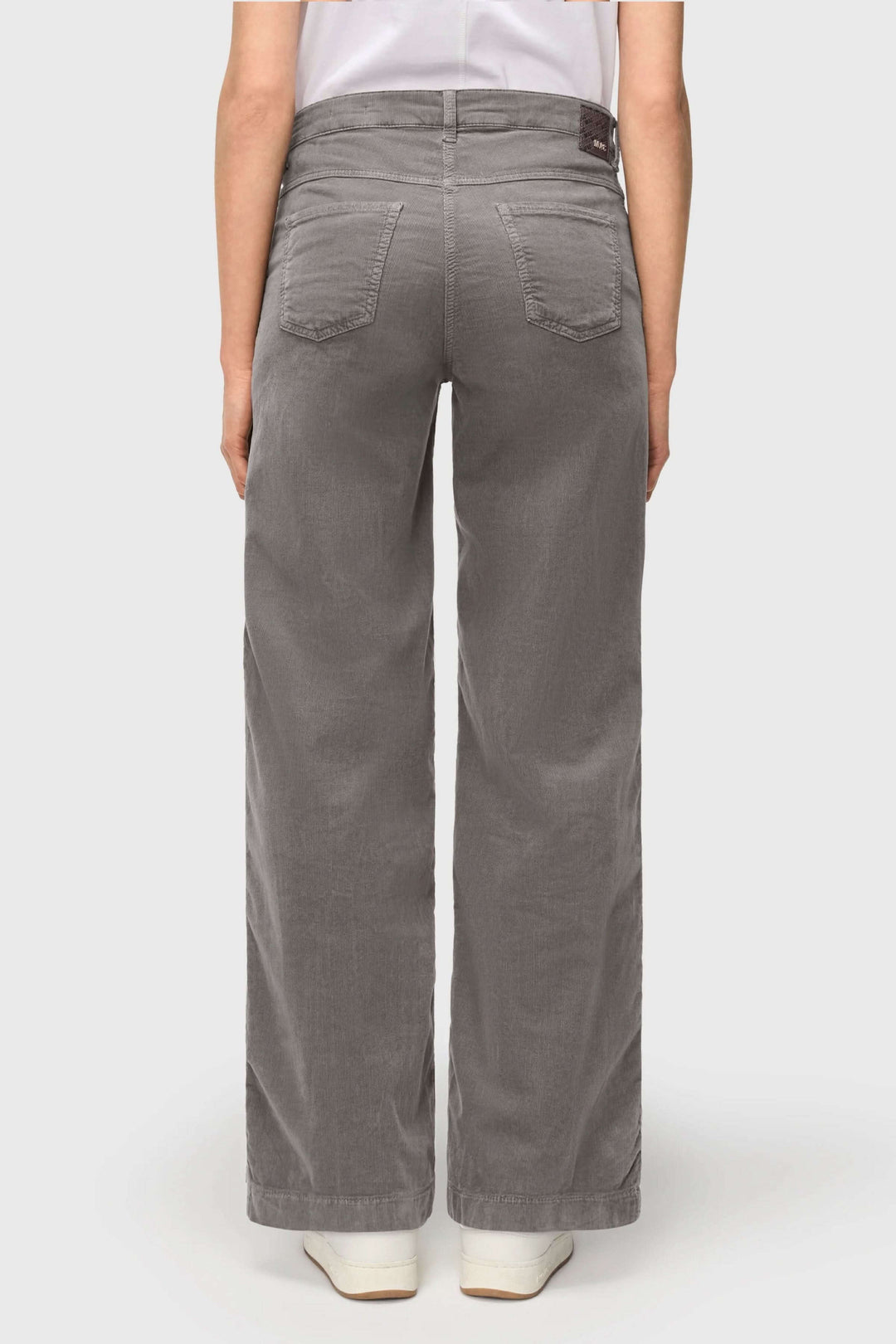 Pantalon Wide en velours côtelé à jambe large, élégance moderne, arrière, coupe large, texture douce, style automnal polyvalent.