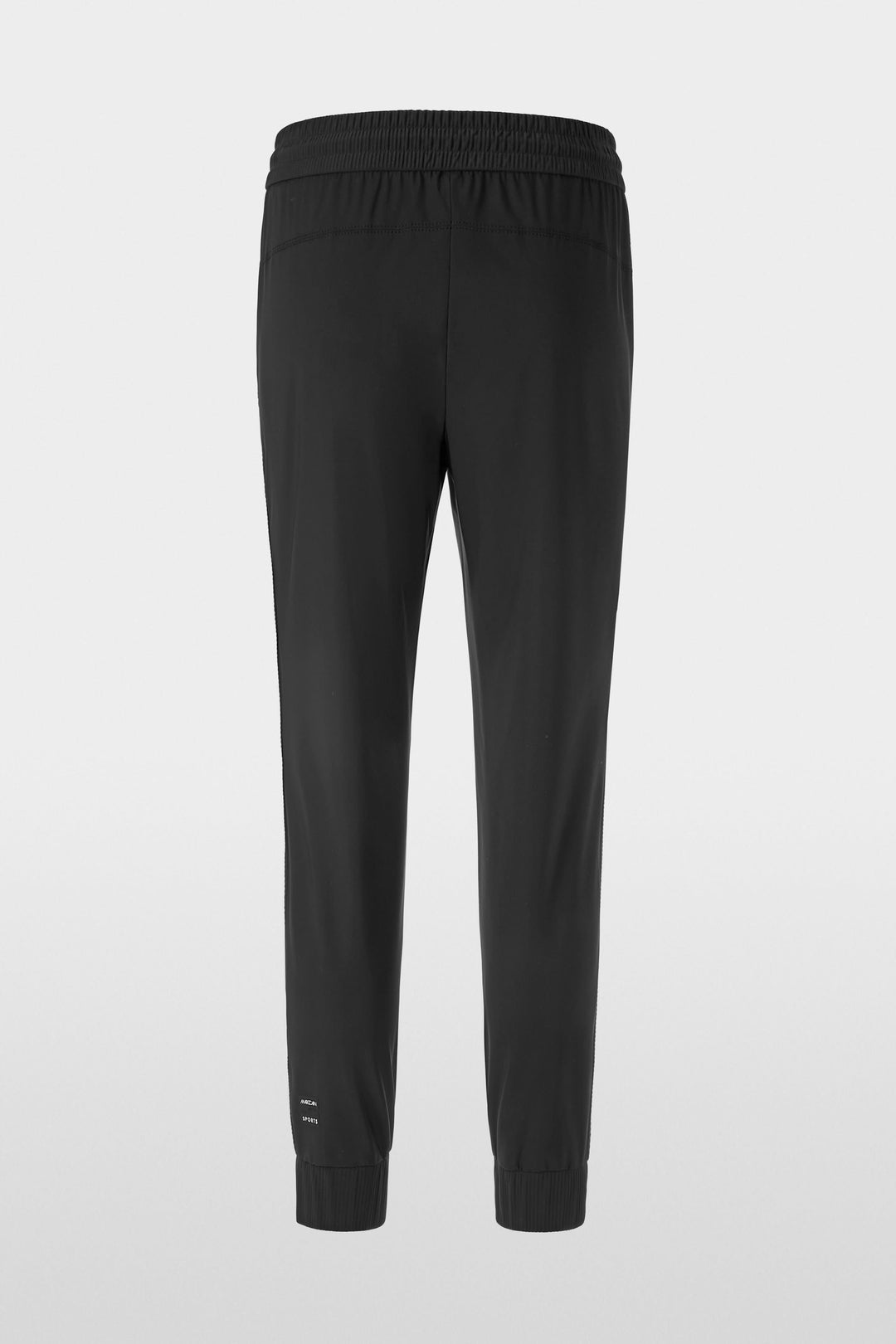 Pantalon habillé Rhodos effet cuir, sportswear moderne avec taille élastique et coupe fuselée, idéal pour un look urbain tendance.