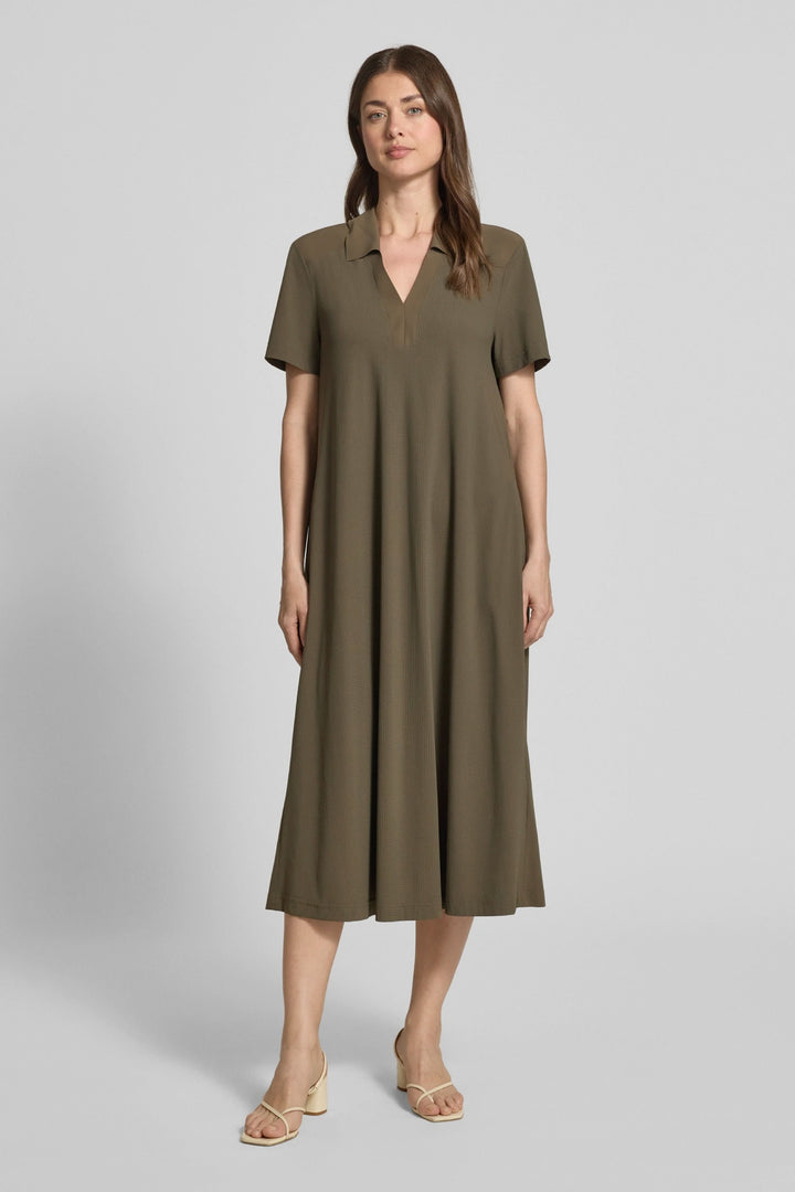 Robe Josephina midi fluide col ouvert