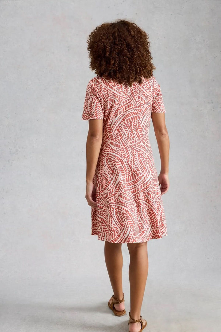 Robe Ria courte imprimée col chemise