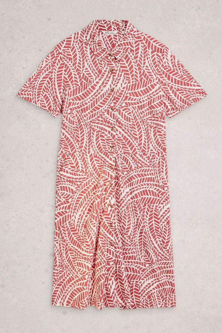 Robe Ria courte imprimée col chemise