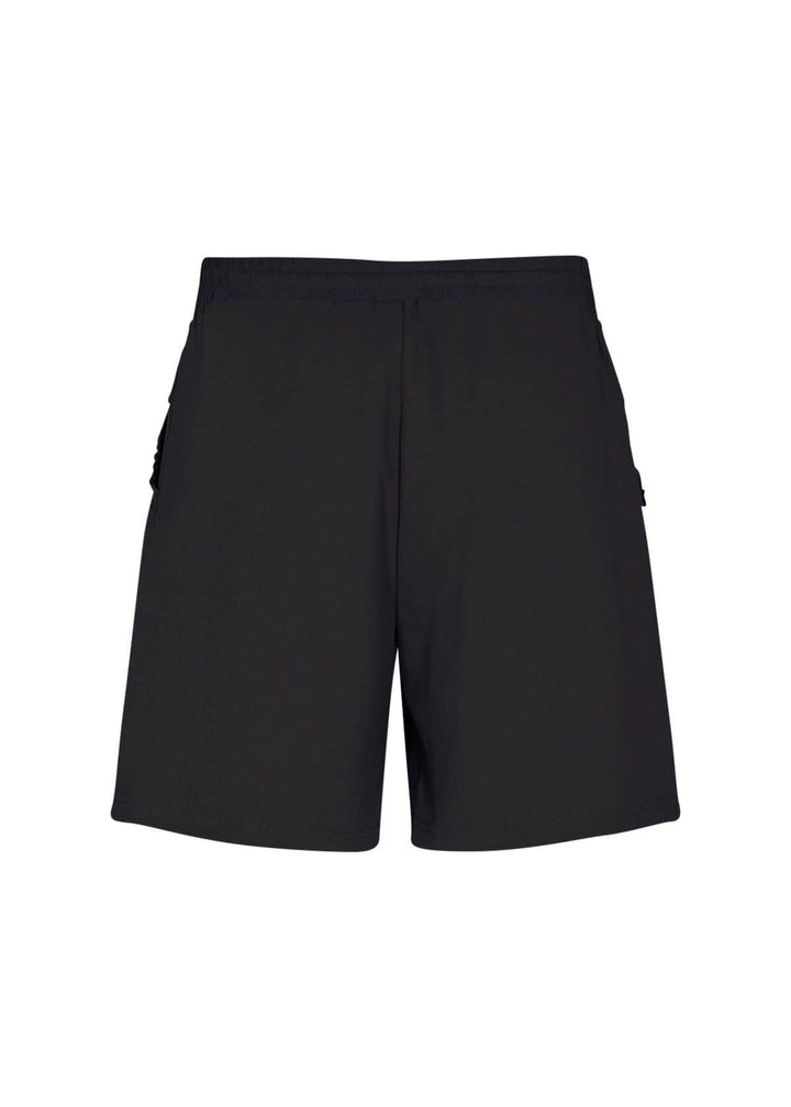 Short noir confortable avec bande élastique à la taille, parfait pour des journées douillettes.