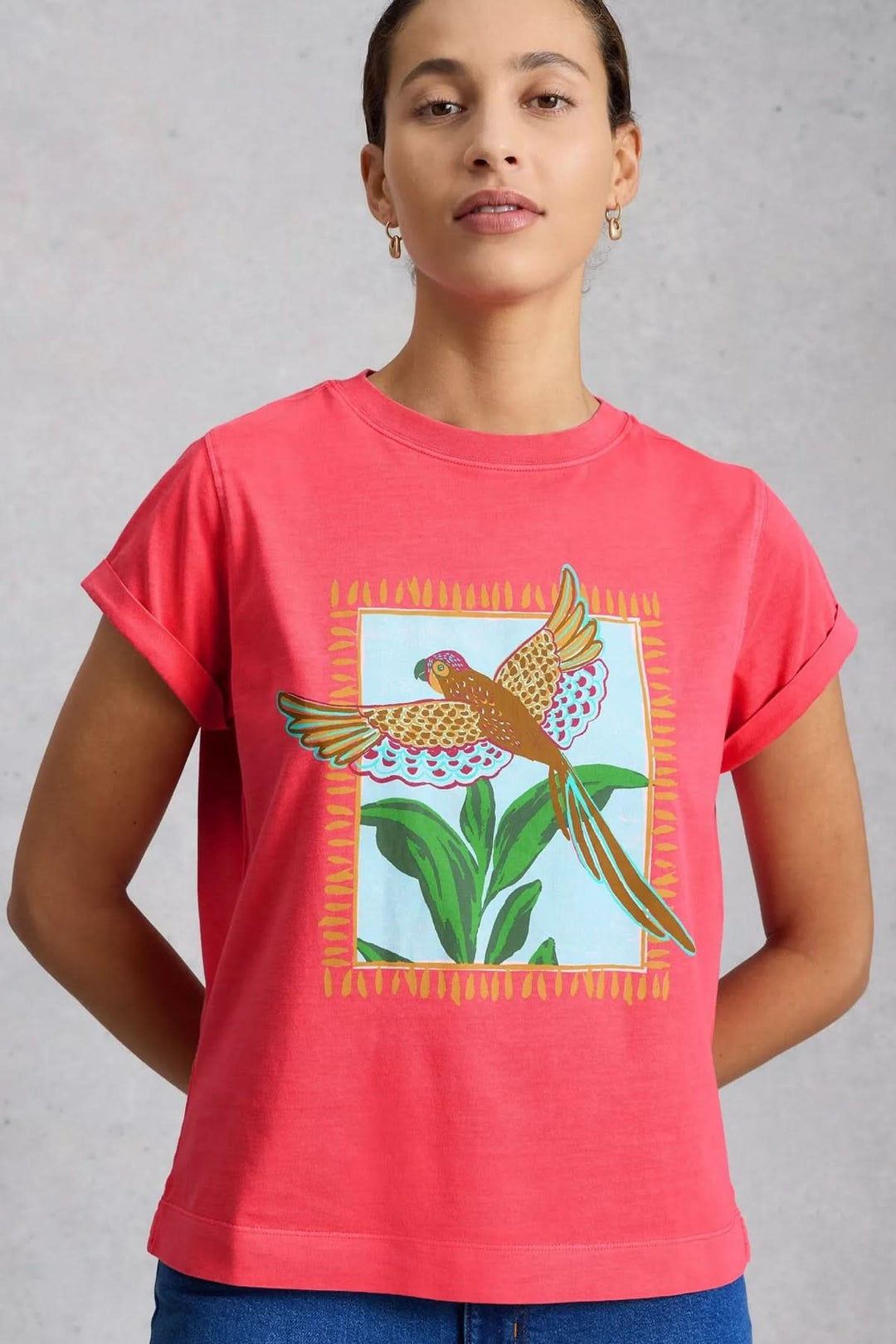 T-shirt Gina imprimé motif oiseau