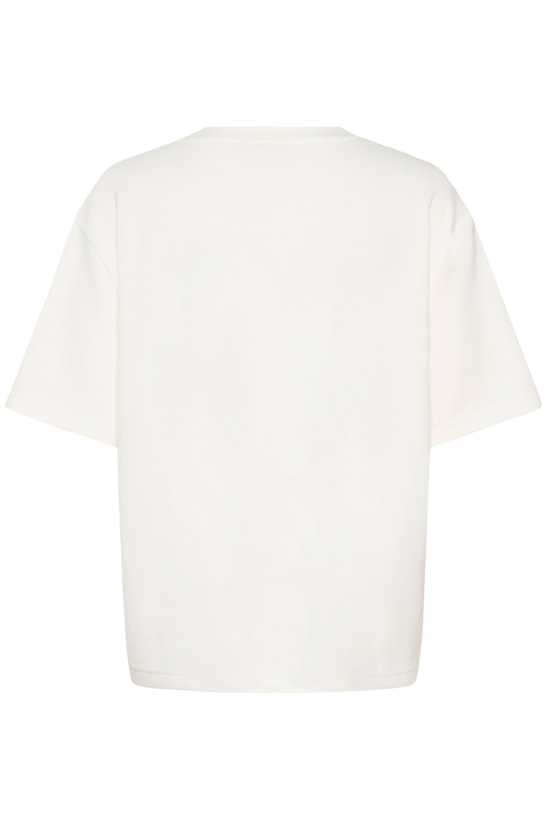 Vue de dos du T-shirt Rosie à coupe ample, avec manches courtes et encolure ronde, idéal pour un style moderne et décontracté.