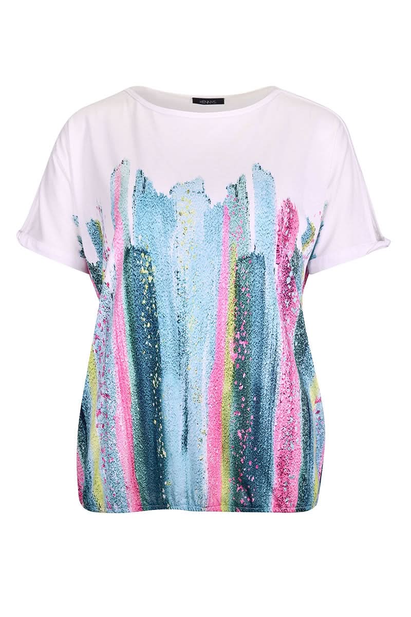 T-shirt imprimé effet peinture