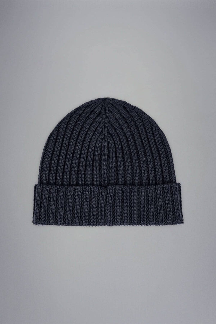 Bonnet en laine gris en maille côtelée, parfait pour l&