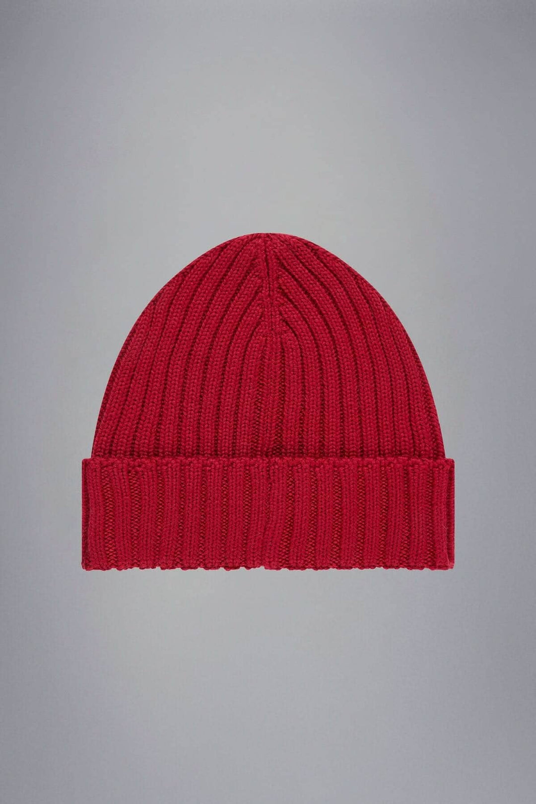 Tuque de laine rouge en maille côtelée, confortable et rétro, idéale pour l&