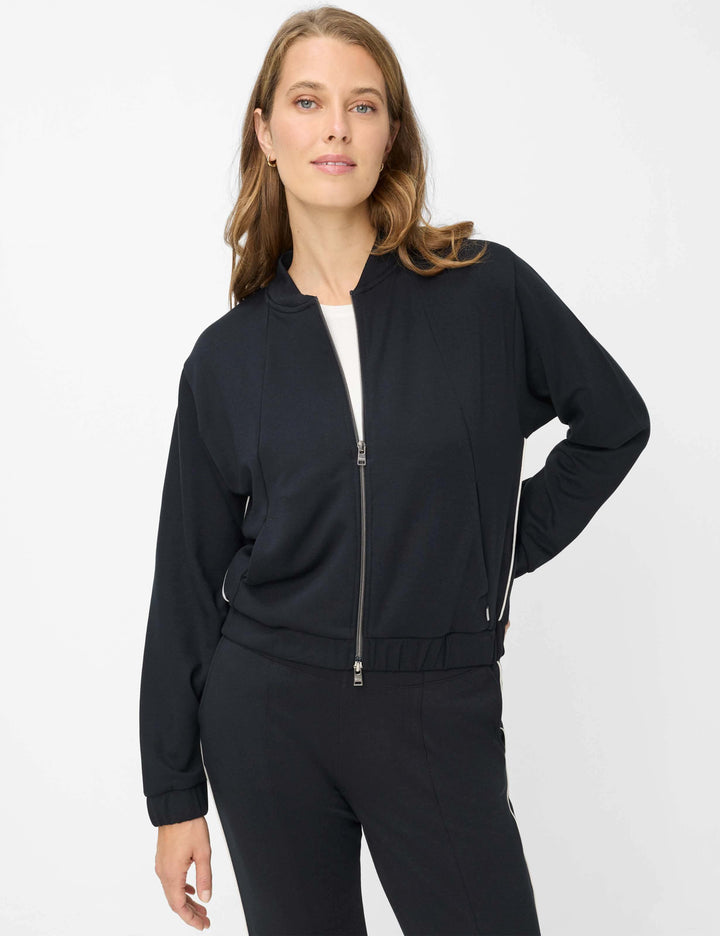 Veste bomber zipée BECKY L, coupe courte, lignes nettes, fermeture zippée, look moderne et confort, tenue décontractée ou soignée