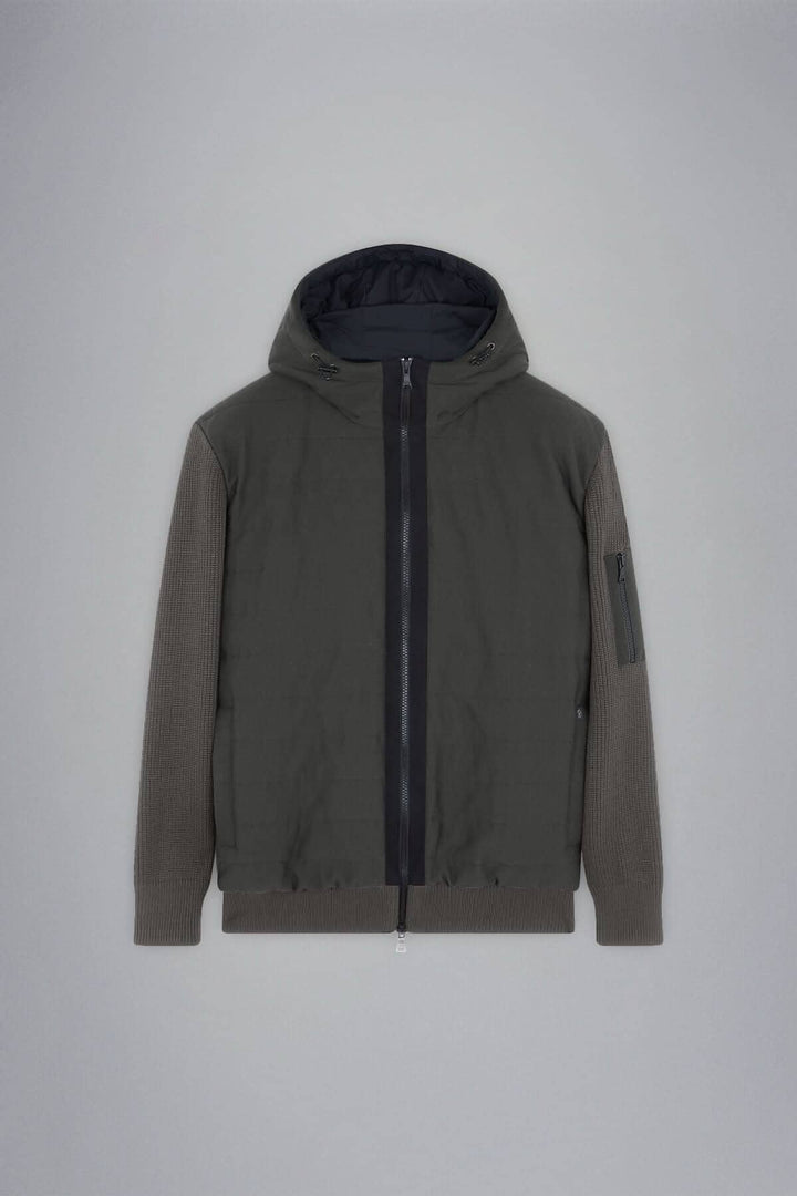 Veste imperméable à capuchon hybride Paul &amp; Shark, matelassée à l&