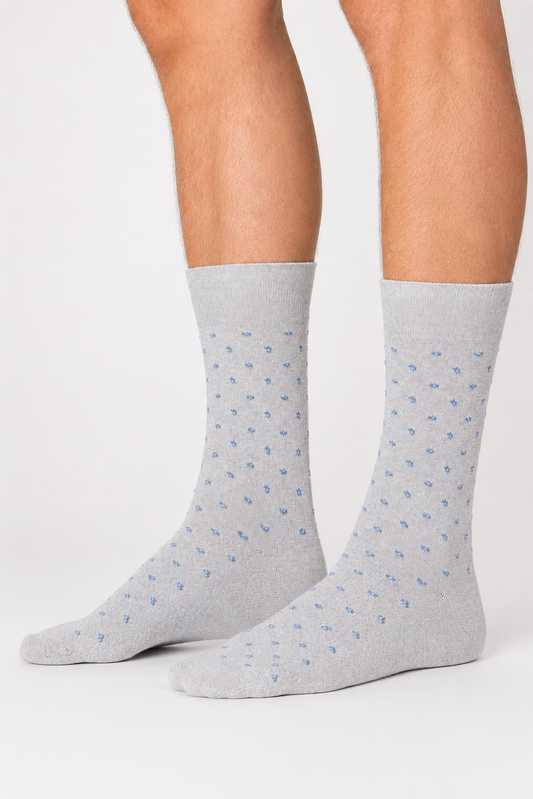 Vue de détail bas Marcoliani micro-motif pour homme gris et noir - Valérie Simon