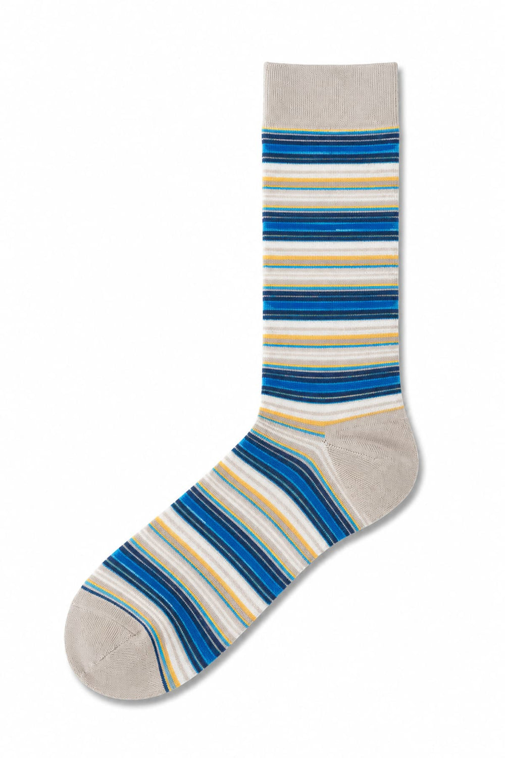 Marcoliani Multicolored Striped Low-Cut Front-View Men's Top - Valérie Simon