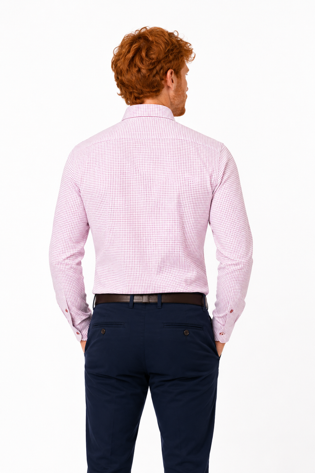 Chemise habillée micro carreaux