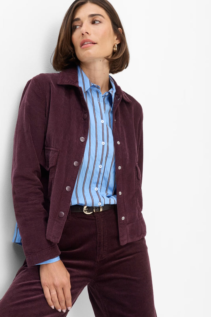 Chemise Vica rayée à coupe droite