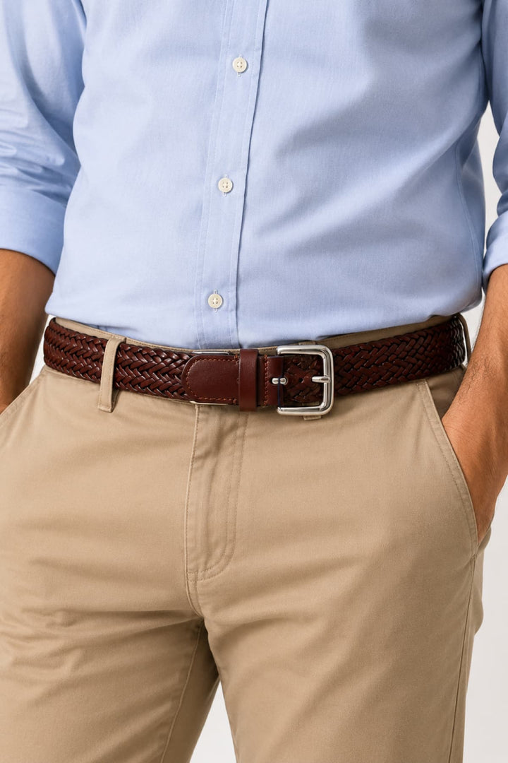 Ceinture tressée en cuir Anderson&