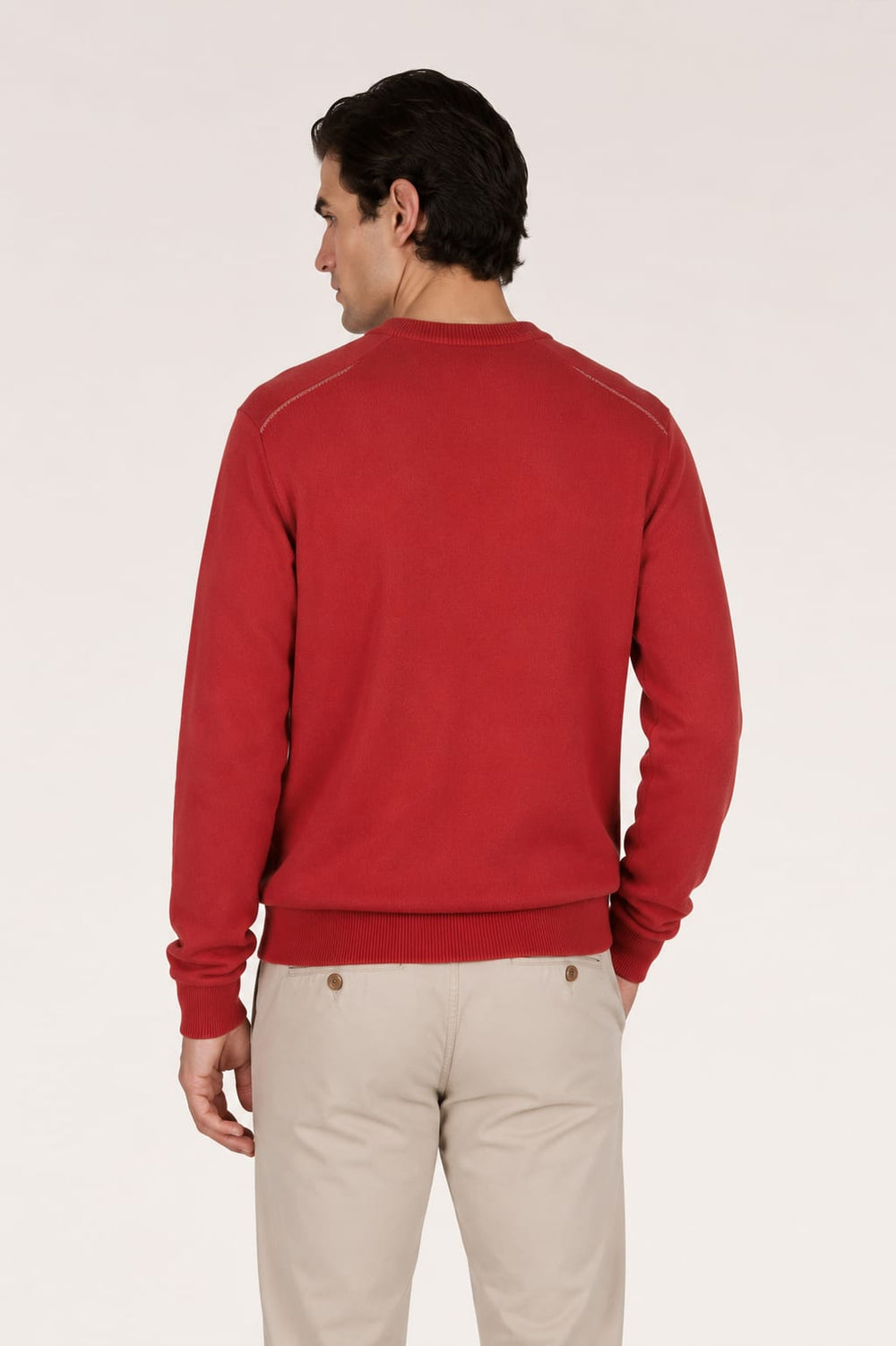 Side view of a blue Paul and Shark men's sweater with a subtle logo - Valérie Simon