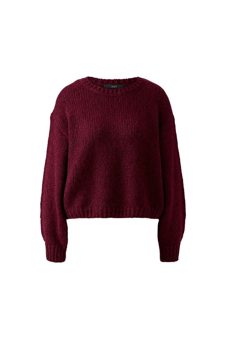 Chandail en tricot à encolure ronde pour femme Oui