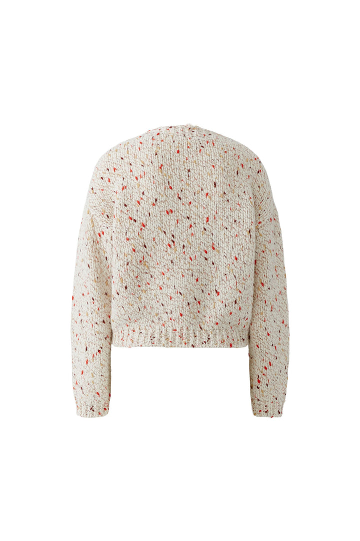 Chandail en tricot moucheté pour femme Oui