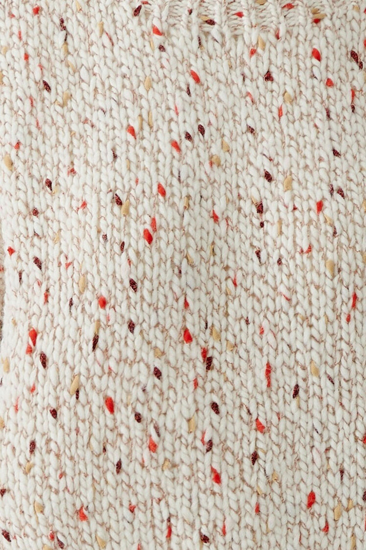 Chandail en tricot moucheté pour femme Oui