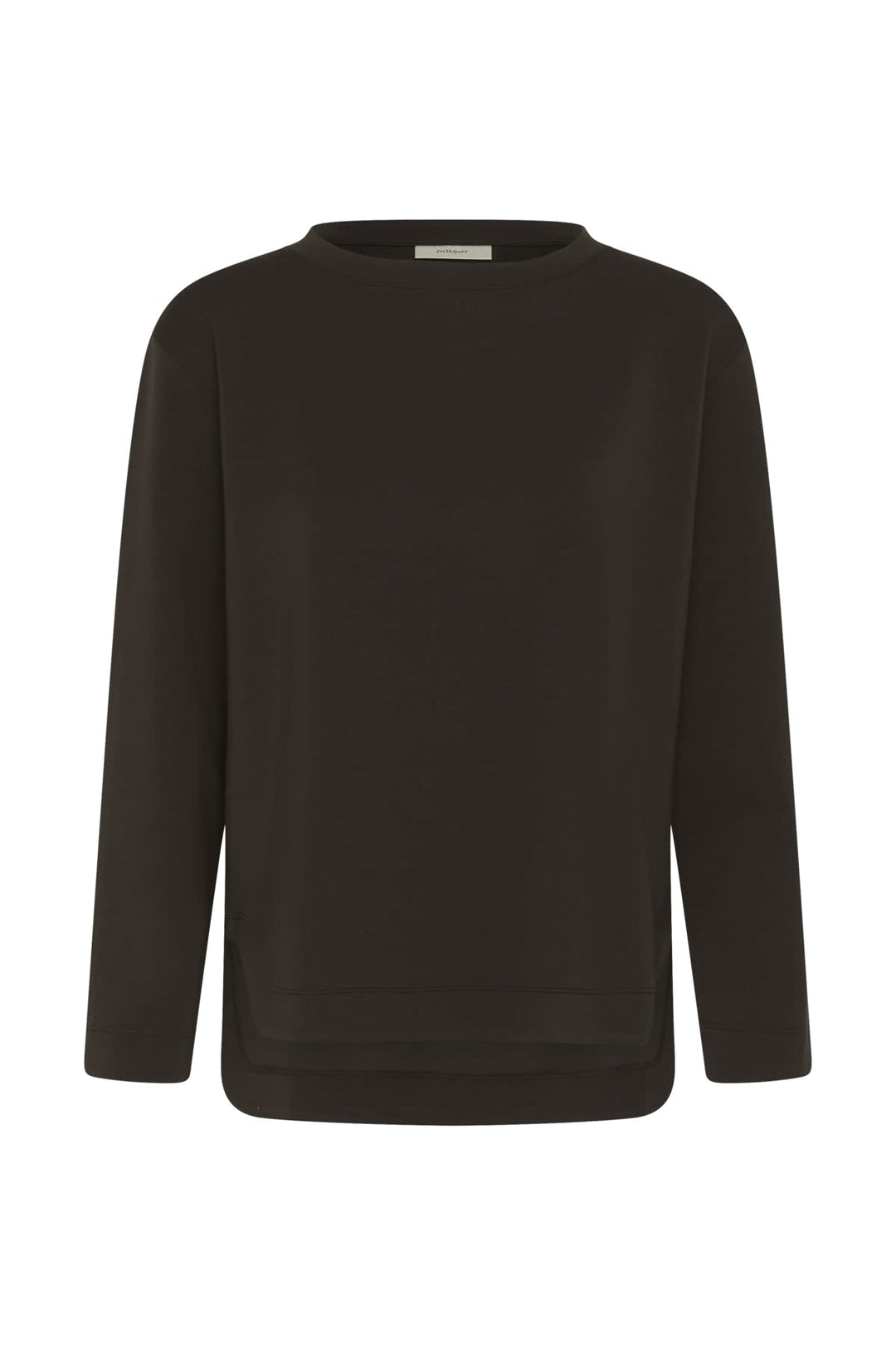 Vue de côté chandail ouaté Gincent Inwear femme beige avec motif torsadé - Valérie Simon
