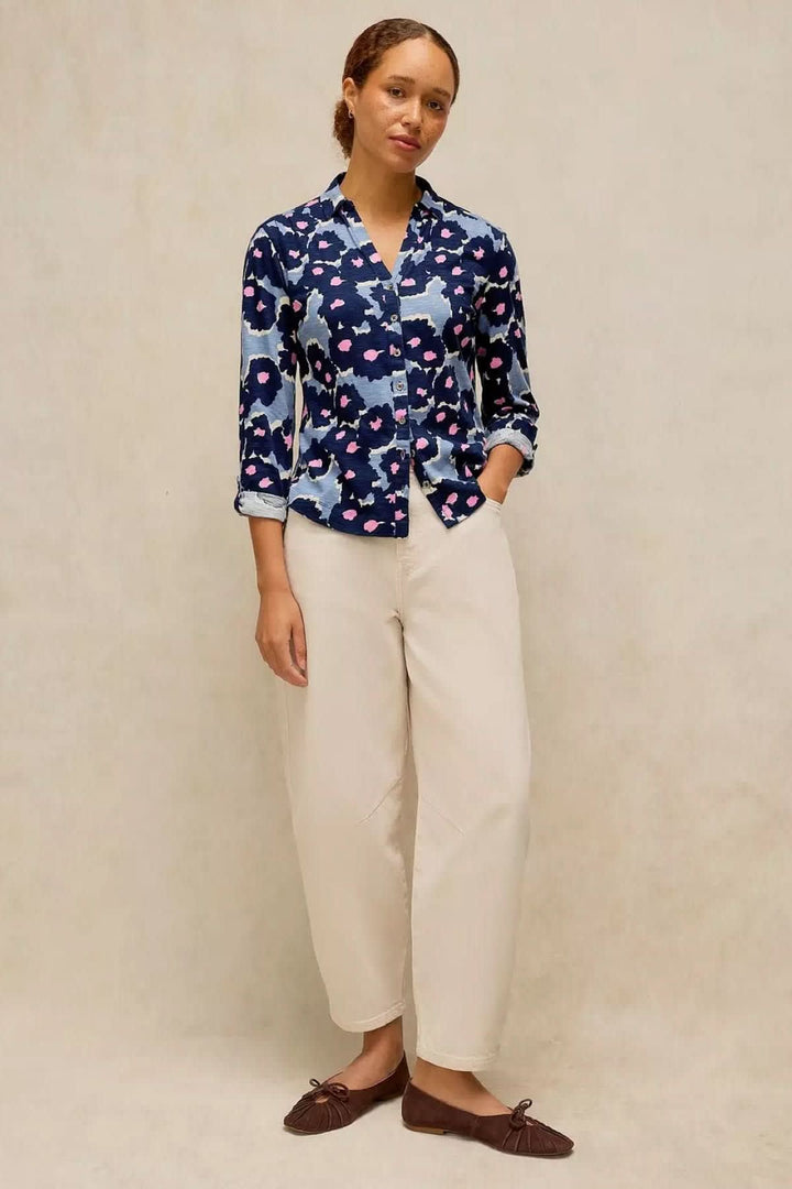 Chemise à imprimé floral avec col pour femme White Stuff
