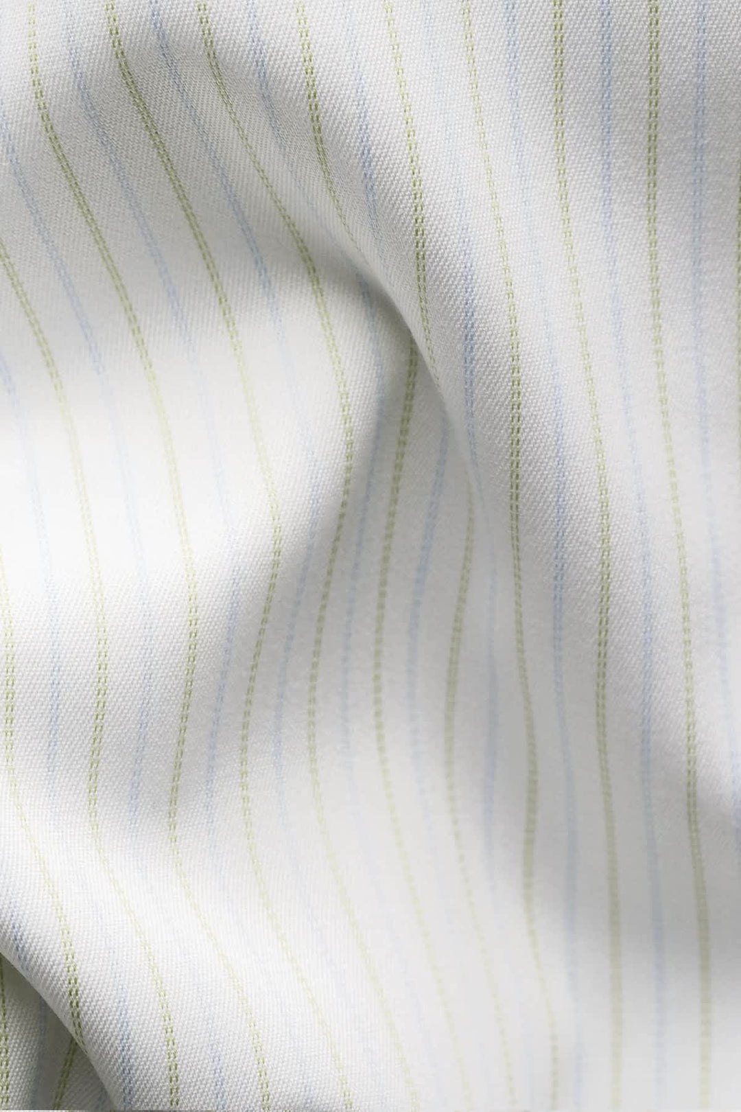 Vue de face chemise rayée ton sur ton Eton pour homme blanche - Valérie Simon