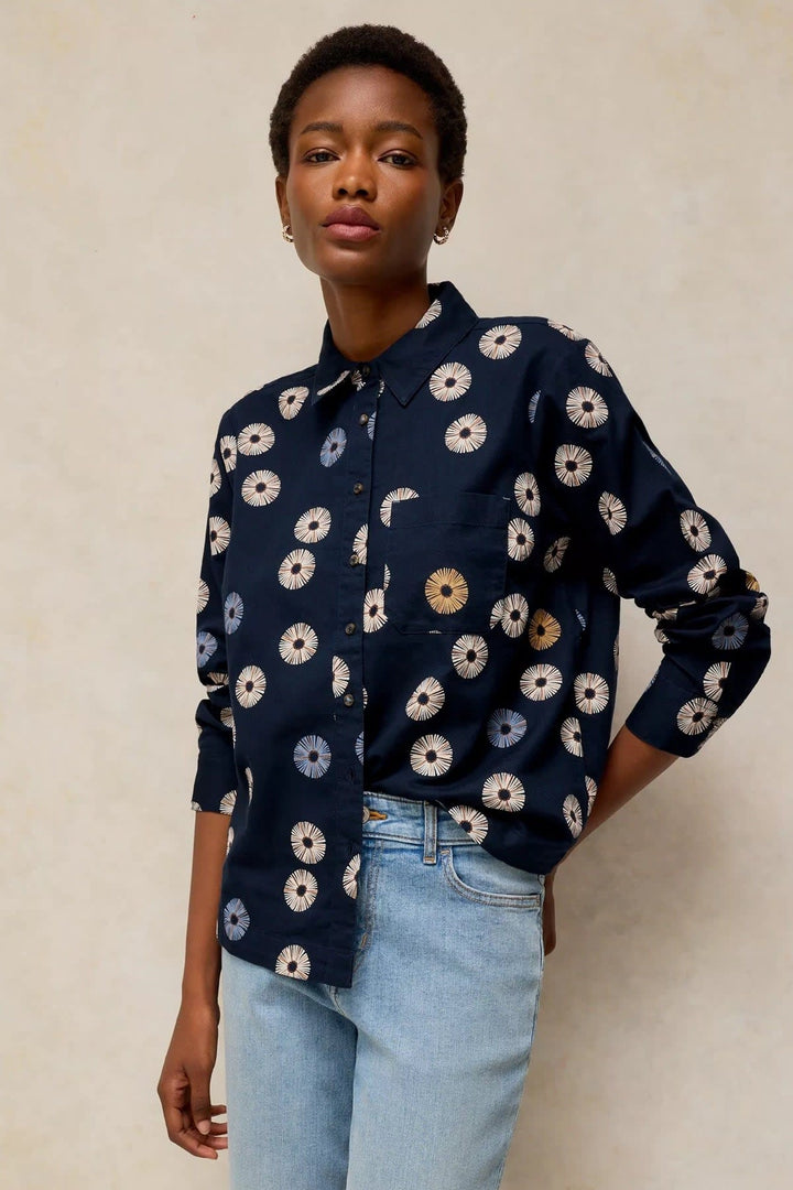 Chemise Libby à imprimé floral graphique pour femme White Stuff