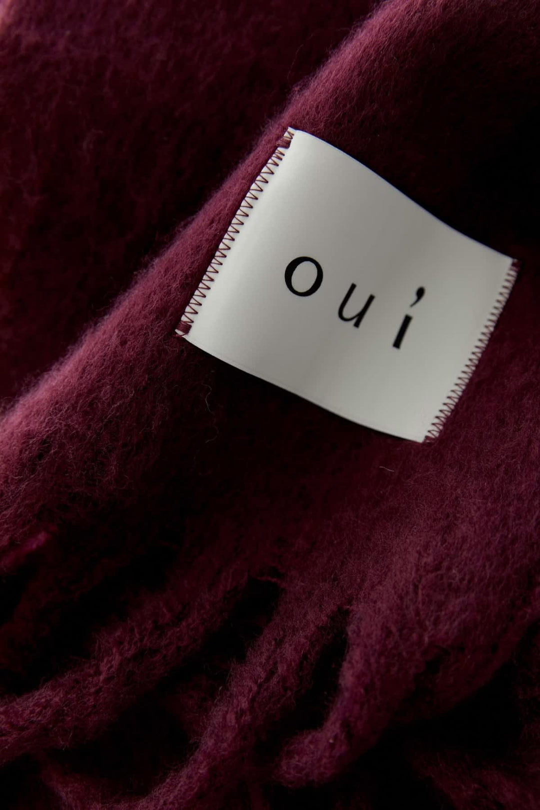 Foulard long à franges pour femme Oui