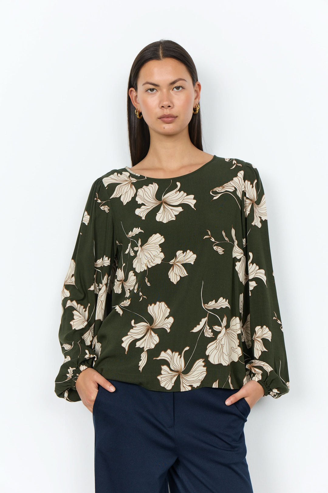 Blouse Hamida fluide à imprimé floral
