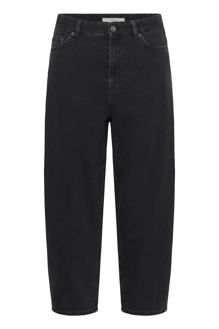 Vue latérale jean femme bleu détails usés Inwear - Valérie Simon