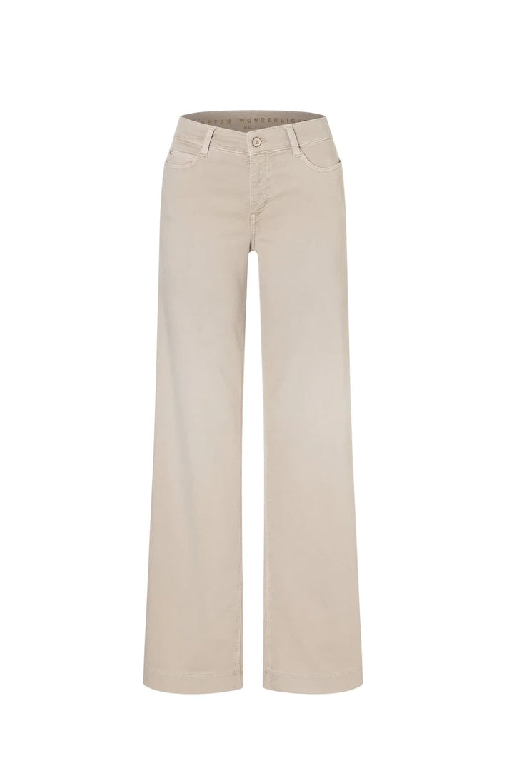 Vue de face jean Mac Jeans pour femme noir 5 poches détail stretch - Valérie Simon