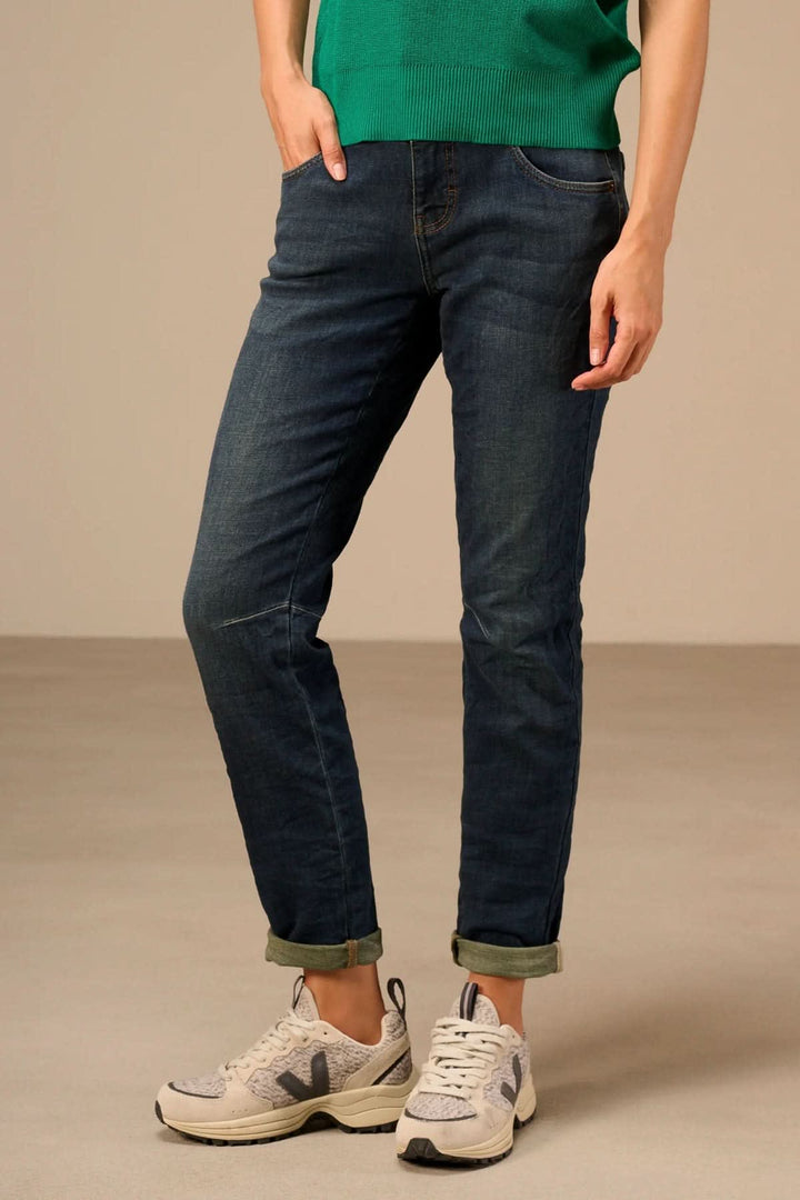 Jean droit à détails de coutures pour femme Nile