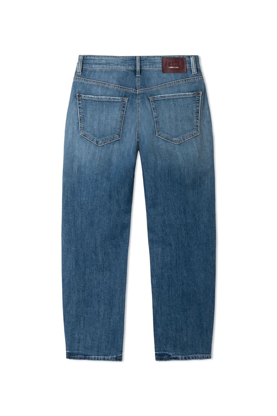 Jean droit à taille haute Elli vue de face pour femme Cambio