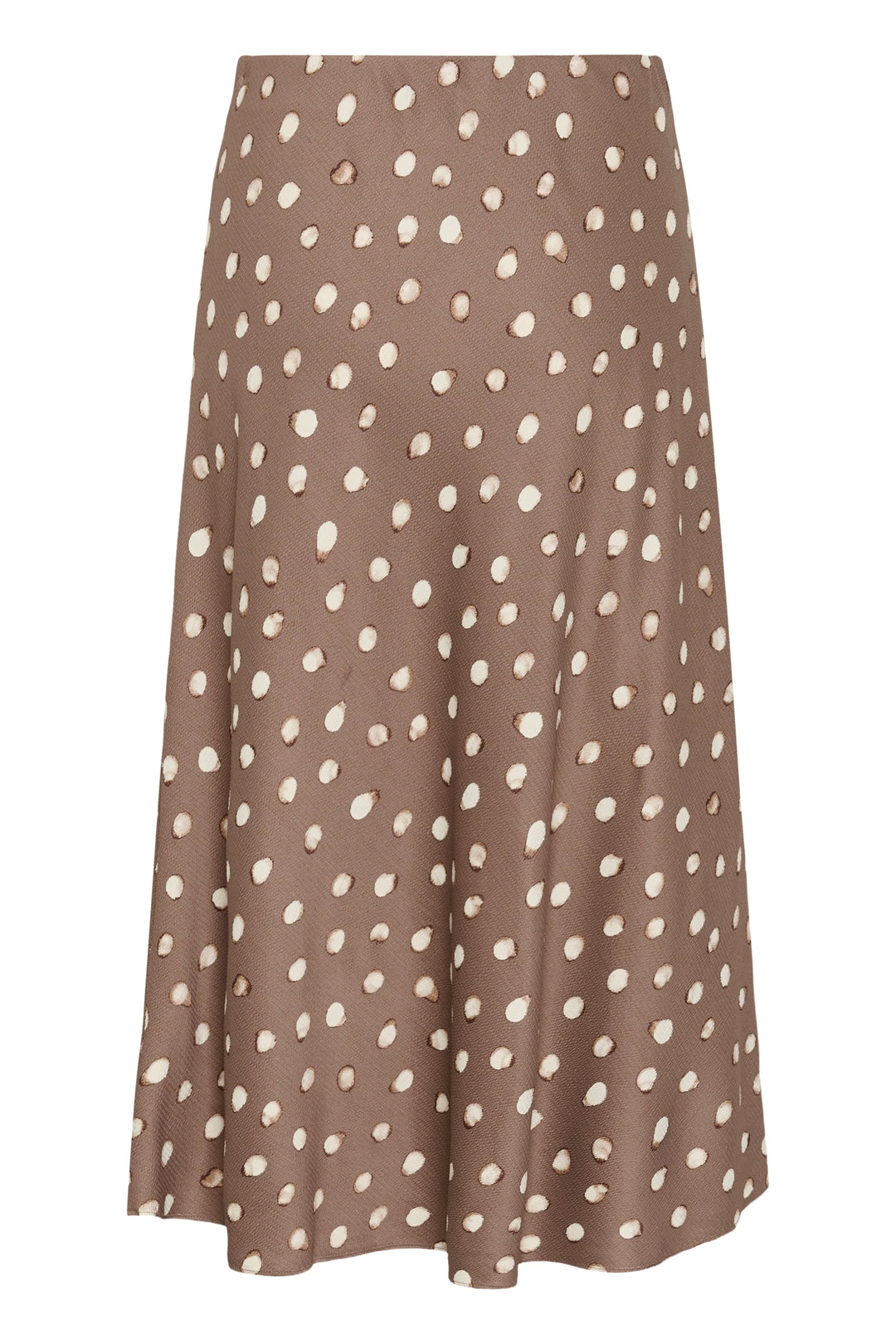 Side view of the Henri midi skirt in a multicolored print Inwear with floral details - Valérie Simon
