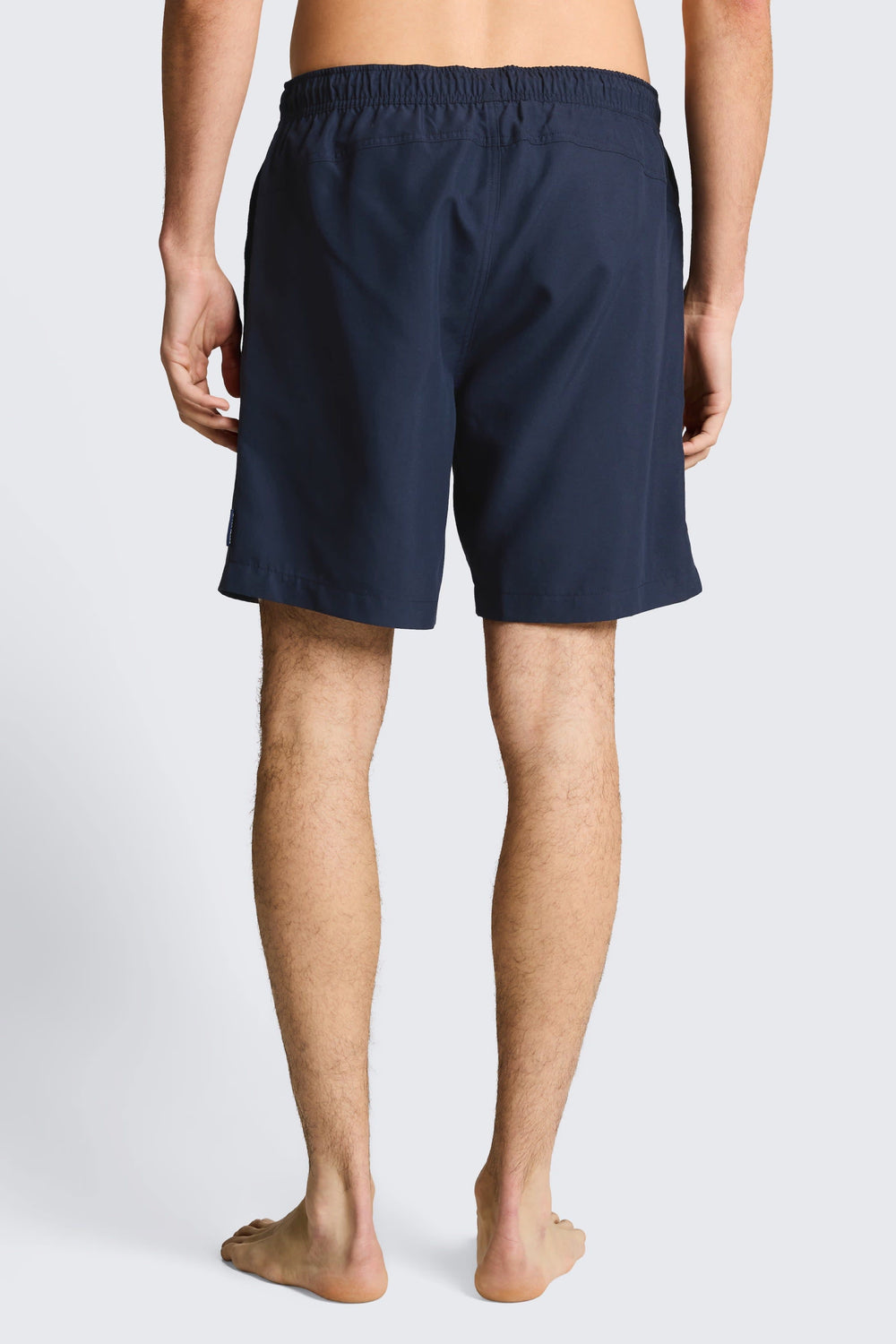 Vue de face maillot de bain uni Tom Tailor pour homme rouge avec taille élastique - Valérie Simon
