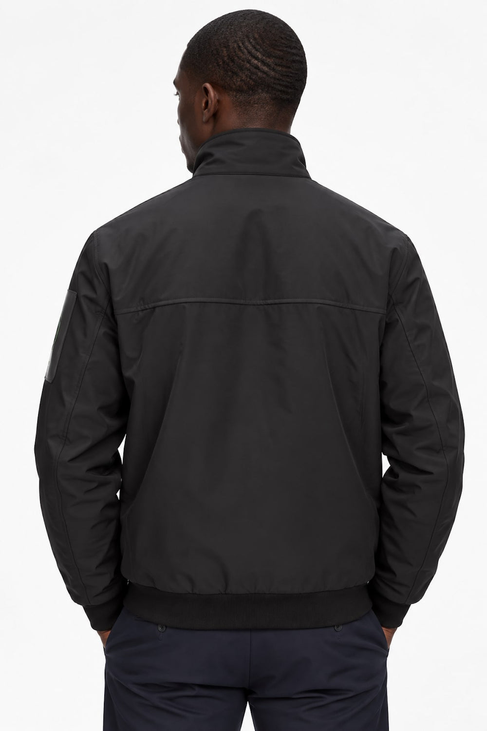 Hugo Boss Men's Short Coat with Stand Collar